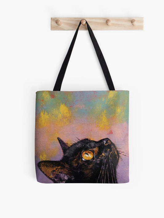 Fixed Gaze Tote Bag | Cute Halloween Tote Bag | Reusable Eco Shopping Bag