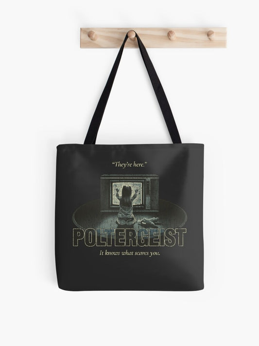 They're Here 1982 Tote Bag | Cute Halloween Tote Bag | Reusable Eco Shopping Bag