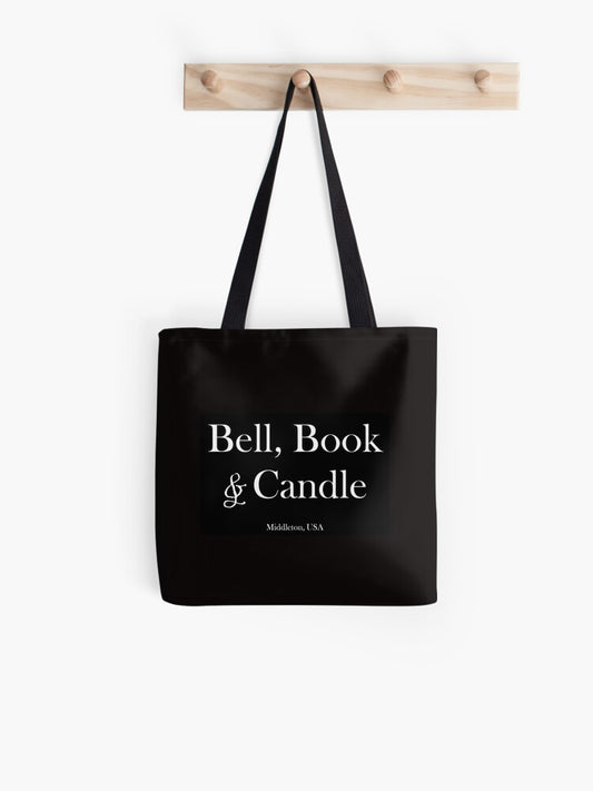 Bell Book & Candle Good Witch Tote Bag | Cute Halloween Tote Bag | Reusable Eco Shopping Bag