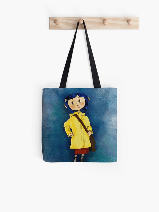 Coraline Tote Bag | Cute Halloween Tote Bag | Reusable Eco Shopping Bag