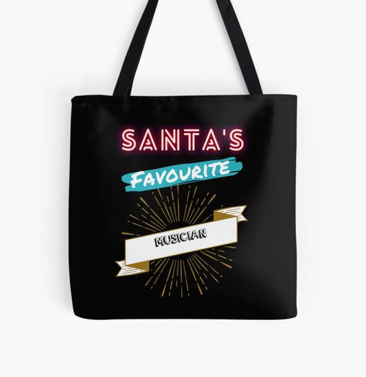 "Santas Favourite Musician Chrismas T-Shirt Pullover Sweatshirt" Tote Bag for Sale by hoyleedgieq