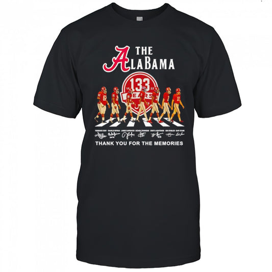 The Alabama 133 years thank you for the memories shirt