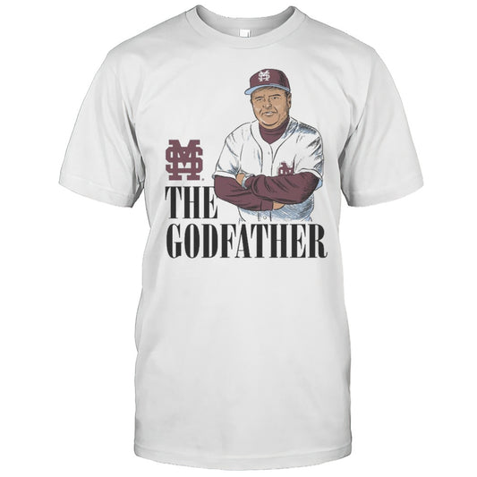 The Godfather Ron Polk MSU Mississippi State Bulldogs Baseball Painting T shirt