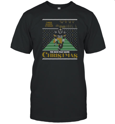 The Inch That Saved Christmas Three Rivers Stadium 32 T Shirt
