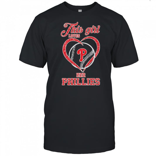 This girl loves her Philadelphia Phillies diamond shirt