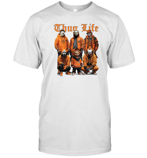 Thug Life Horror Orange shirt T Shirt