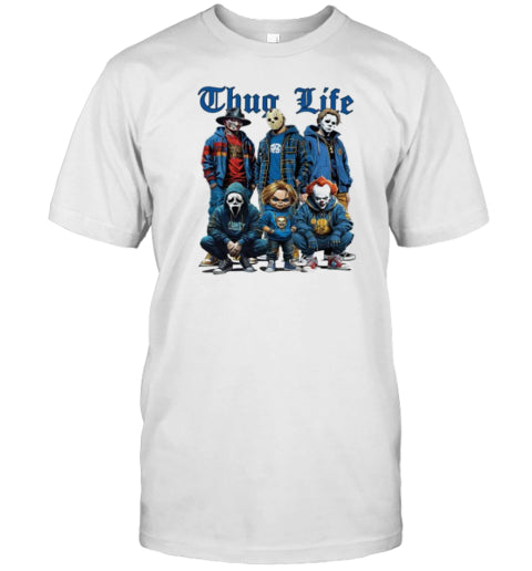 Thug Life Horror Ver Blue T Shirt