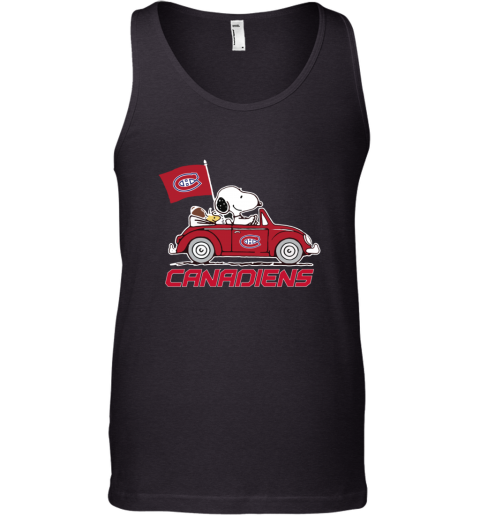 The Snoopy And Woodstock Ride The Montreal Canadiens Car Tank Top