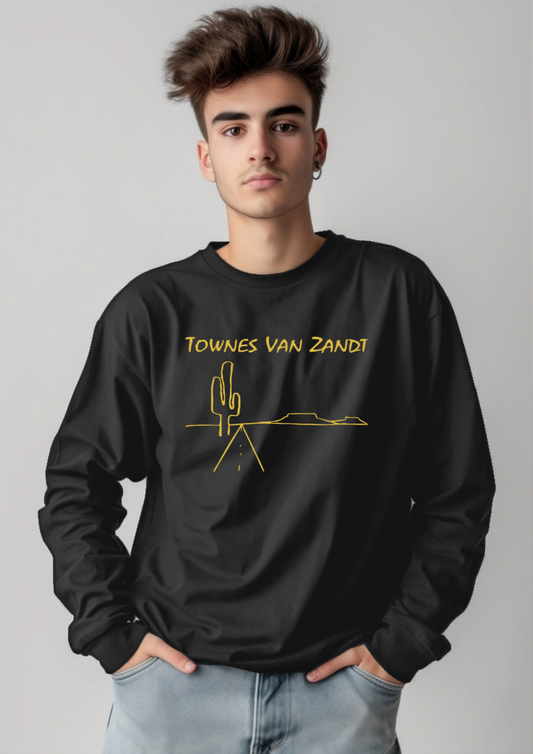 Townes Van Zandt Roadsongs Long Sleeve T Shirt