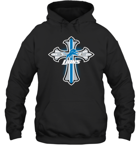 The Orange Crusader Cross Detroit Lions Hoodie