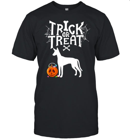 Trick Or Treat Ibizan Hound Halloween Dog Costume T Shirt