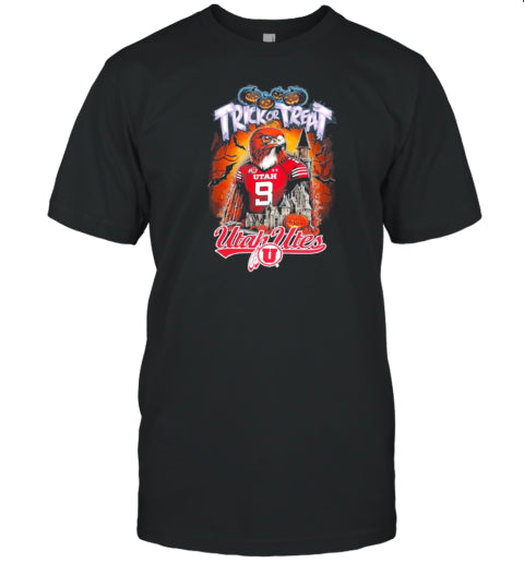 Trick Or Treat Utah 9 Character Halloween T Shirt