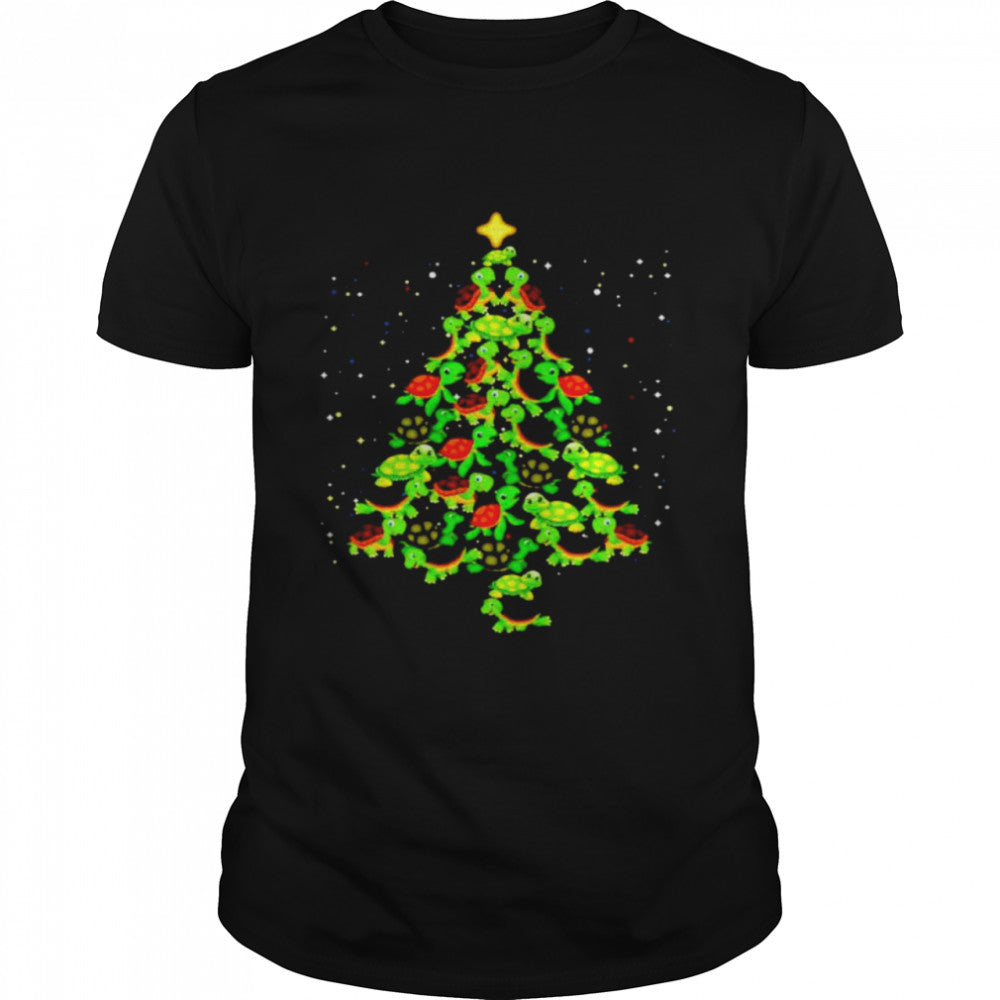 Turtle make Christmas tree shirt