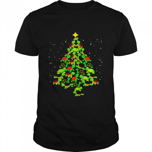 Turtle make Christmas tree shirt