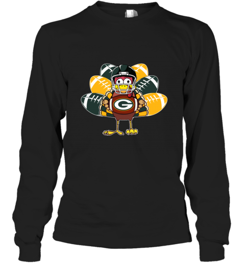 The Green Bay Packers Thanksgiving Turkey Football Nfl Long Sleeve T Shirt