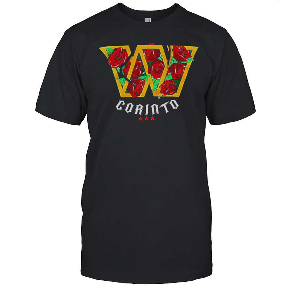Washington Commanders Logo Roses Corinto Shirt