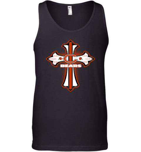 The Green Crusader Cross Chicago Bears Tank Top