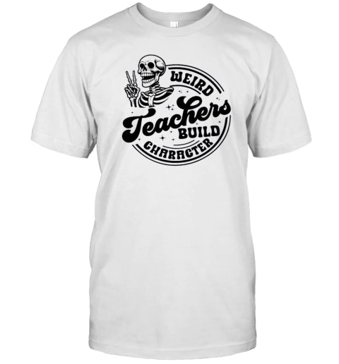 Weird Teacher Build Gharacter Halloween Teacher T Shirt