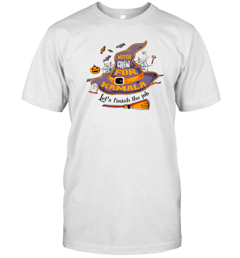 Witch Crew For Kamala Let&#39;S Finish The Job Halloween T Shirt