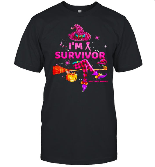 Witch I’m survivor Breast Cancer Awareness shirt