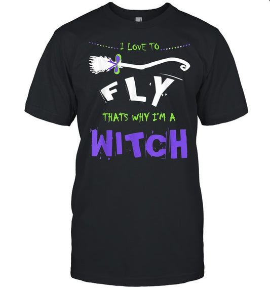 Witch Meme With Crooked Broom To Scare On Halloween shirt
