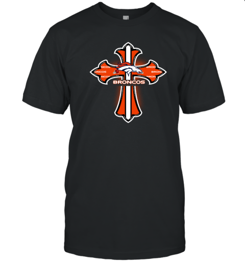 The Orange Crusader Cross Denver Broncos T Shirt