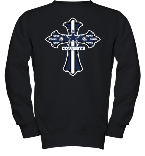 The Orange Crusader Cross Dallas Cowboys Youth Sweatshirt