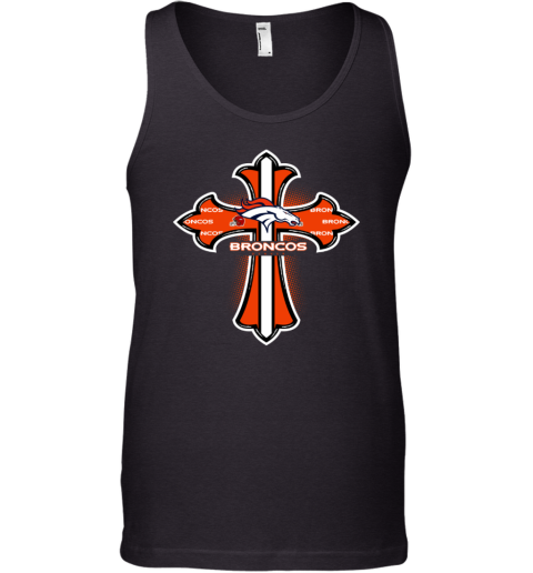 The Orange Crusader Cross Denver Broncos Tank Top