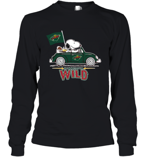 The Snoopy And Woodstock Ride The Minnesota Wilds Car Youth Long Sleeve