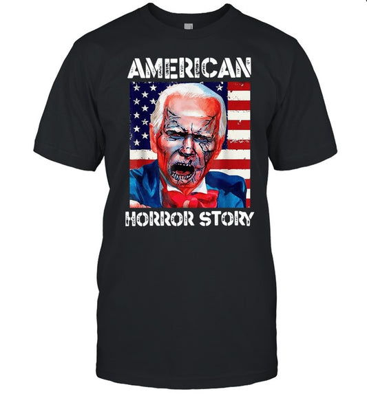 Zombie Joe Biden American Horror Story American flag shirt