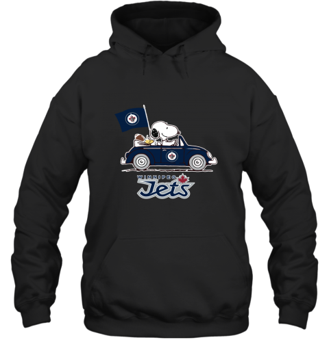 The Snoopy And Woodstock Ride The Winnipeg Jets Car Hoodie